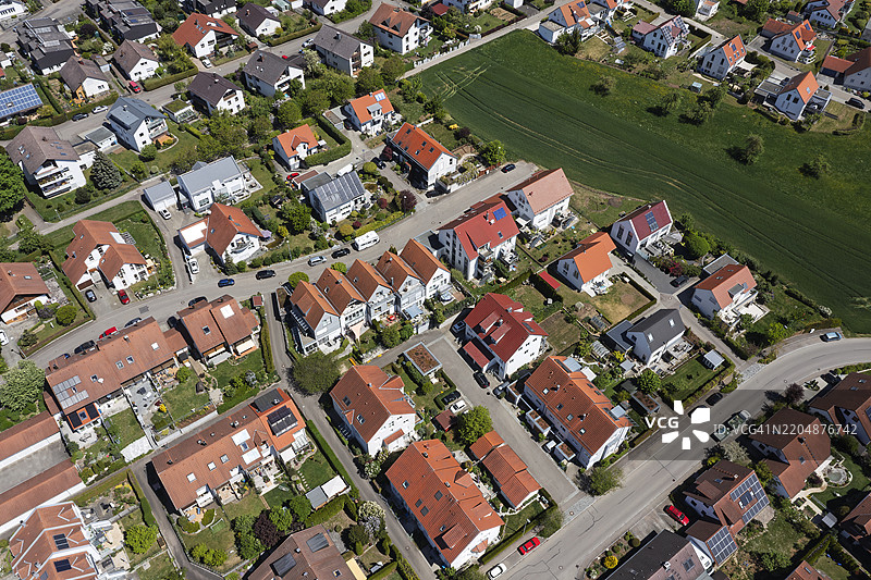 从上方俯瞰的房屋图片素材