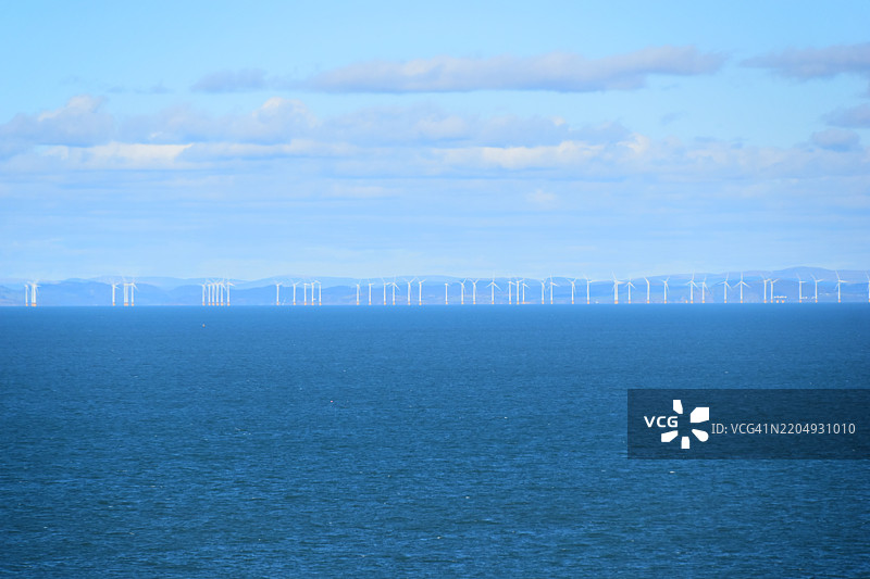 海岸上的可再生能源图片素材