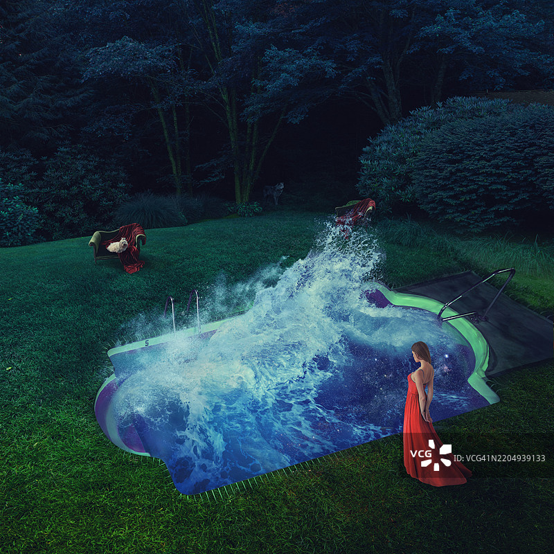 超现实主义照片拼贴图片素材