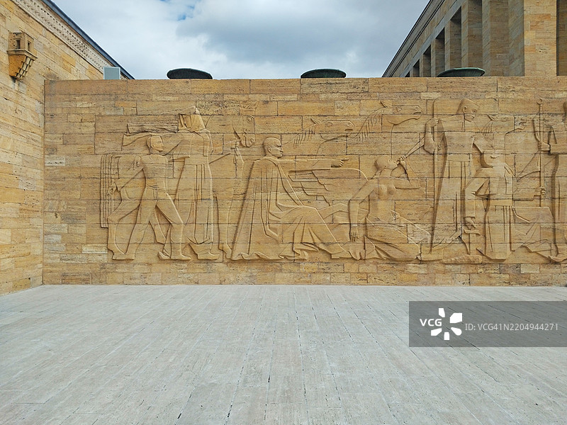 阿塔图尔克陵墓（安尼特卡比尔）墙上的浮雕图片素材