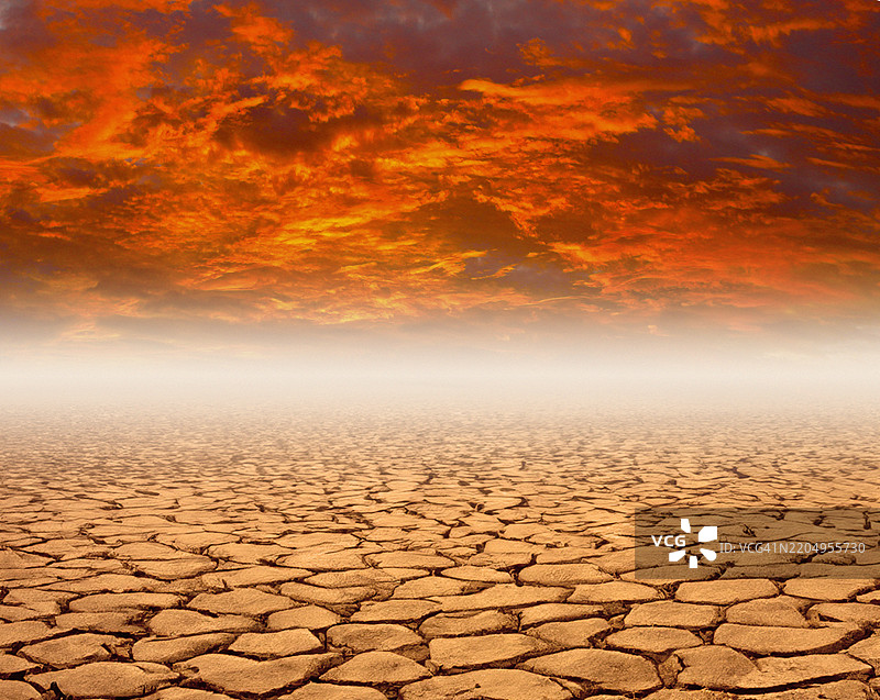 气候变化，概念插图图片素材