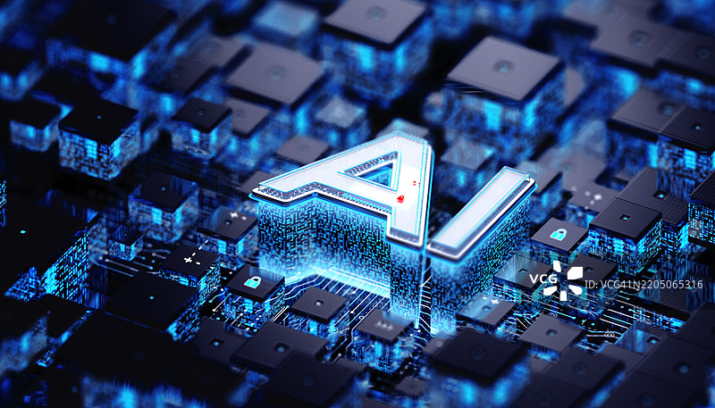 人工智能技术 - 人工智能芯片 - 概念图片素材