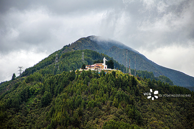 无原罪的圣母，瓜达卢佩山。波哥大，哥伦比亚。图片素材