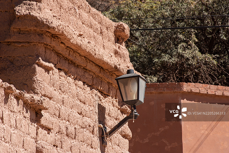 阿根廷胡胡伊省普尔马马克的Adobe房屋立面图片素材