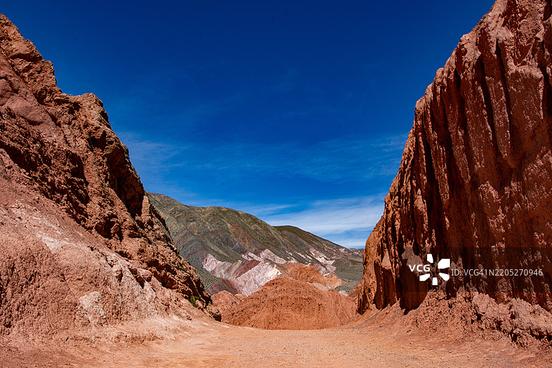 七色山后风景小径，普尔马马卡，阿根廷图片素材