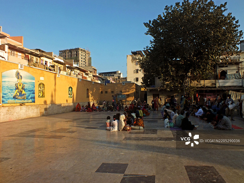 巴基斯坦印度教社区庆祝胡里节图片素材