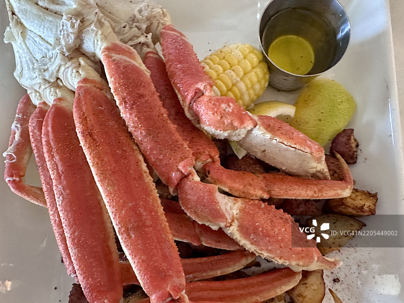 蟹腿大餐图片素材