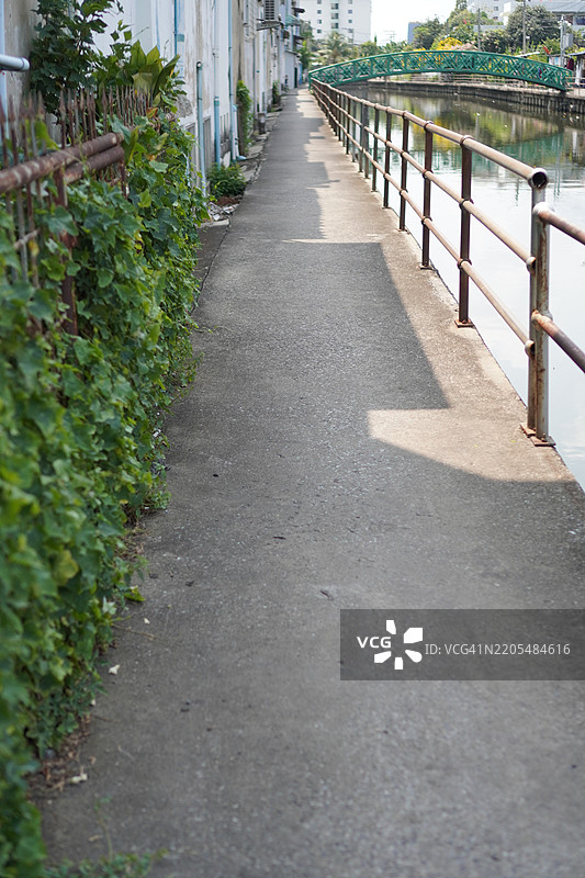 运河步道图片素材