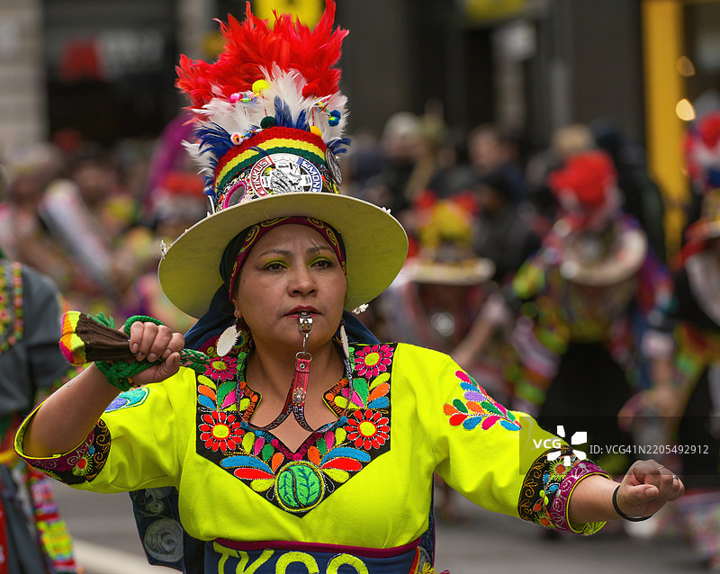 圣帕特里克节，伦敦。图片素材