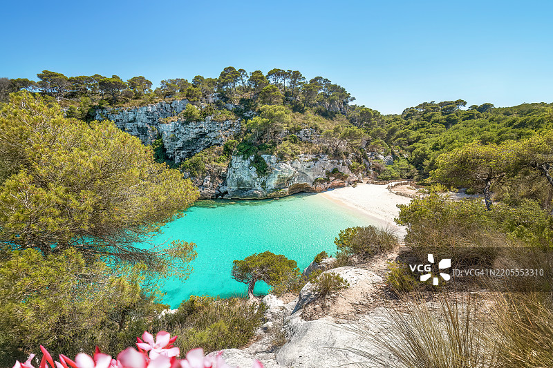 卡拉马卡雷莱塔，梅诺卡岛，西班牙图片素材