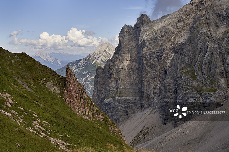 瓦伦廷托尔，卡尔尼克阿尔卑斯山，克恩顿州，奥地利，欧洲图片素材