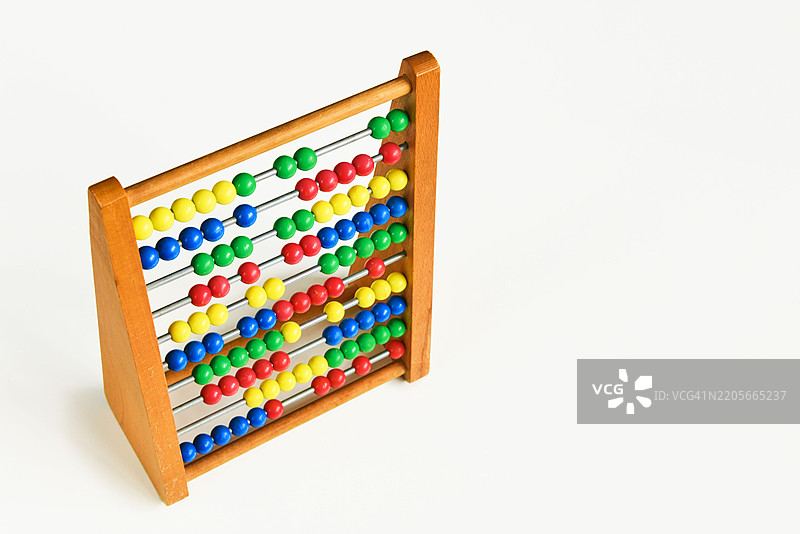 算盘与留白空间图片素材