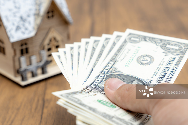 抵押贷款和首付款图片素材