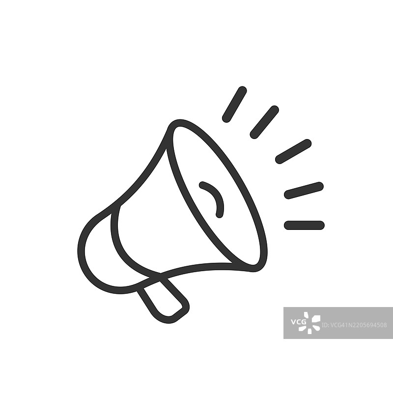 扩音器图标。公告标志图片素材