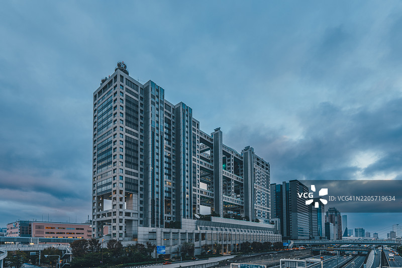 日本东京富士电视台总部大楼图片素材