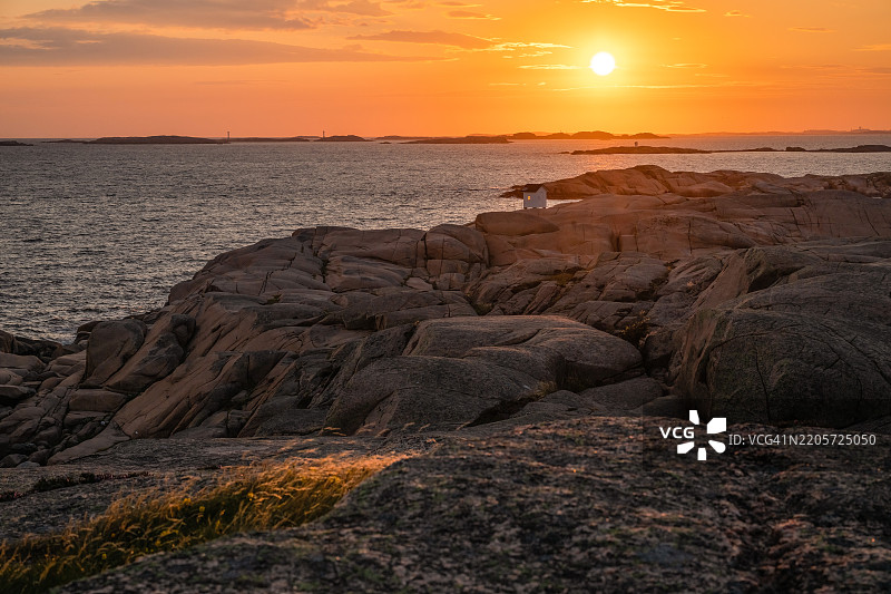日落时分的海景图片素材