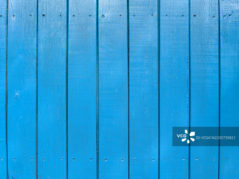 乡村风格的浅蓝色木板 - 纹理背景图片素材