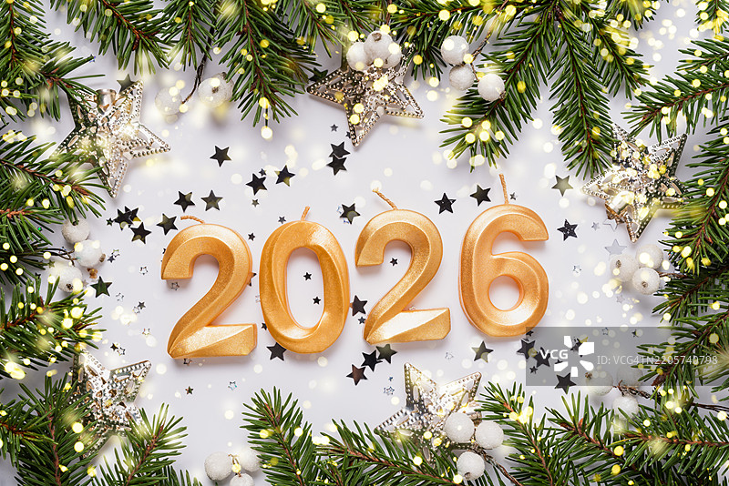 节日背景快乐新年2026。图片素材