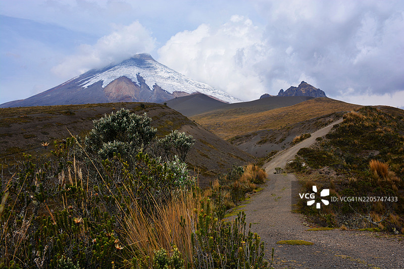 厄瓜多尔的科托帕希火山图片素材