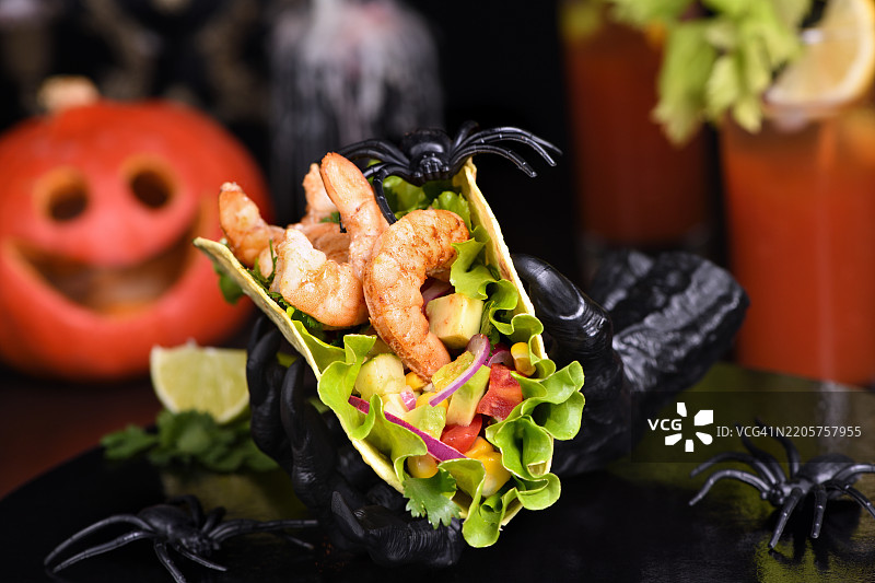 桌子上的食物特写图片素材