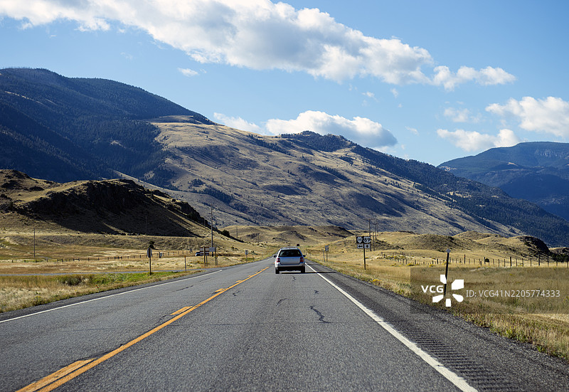 利文斯顿附近的高速公路图片素材