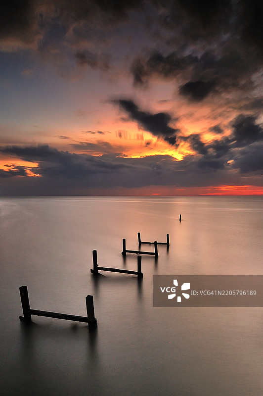 码头遗迹图片素材