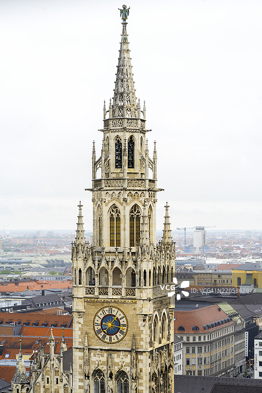 新市政厅，玛利亚广场，老城区，慕尼黑，巴伐利亚，德国，欧洲图片素材