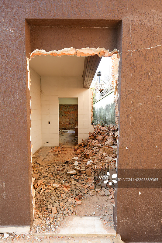 房屋拆除图片素材