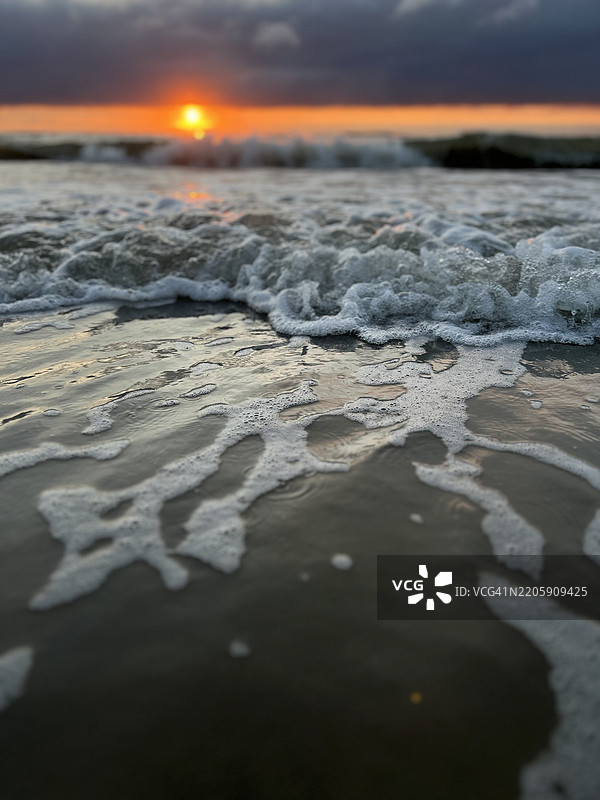 日落时分的海景图片素材