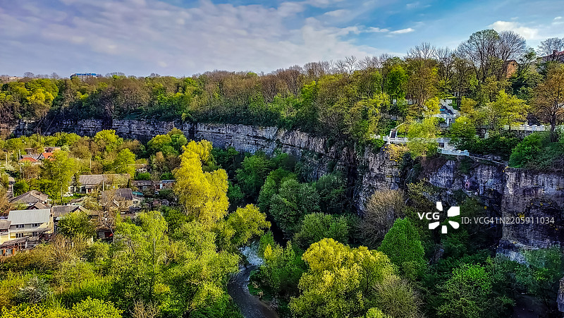 森林与天空的美丽景色图片素材