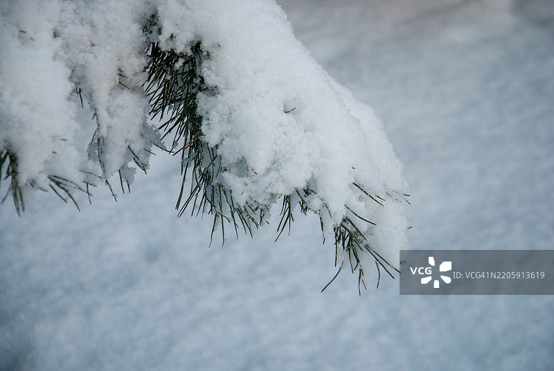雪覆盖的土地的高角度视图图片素材