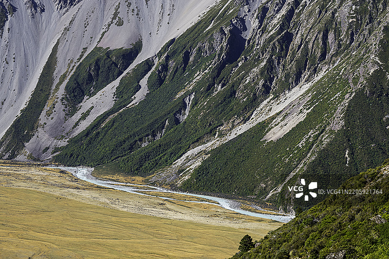 霍克河，阿奥拉基/库克山国家公园图片素材