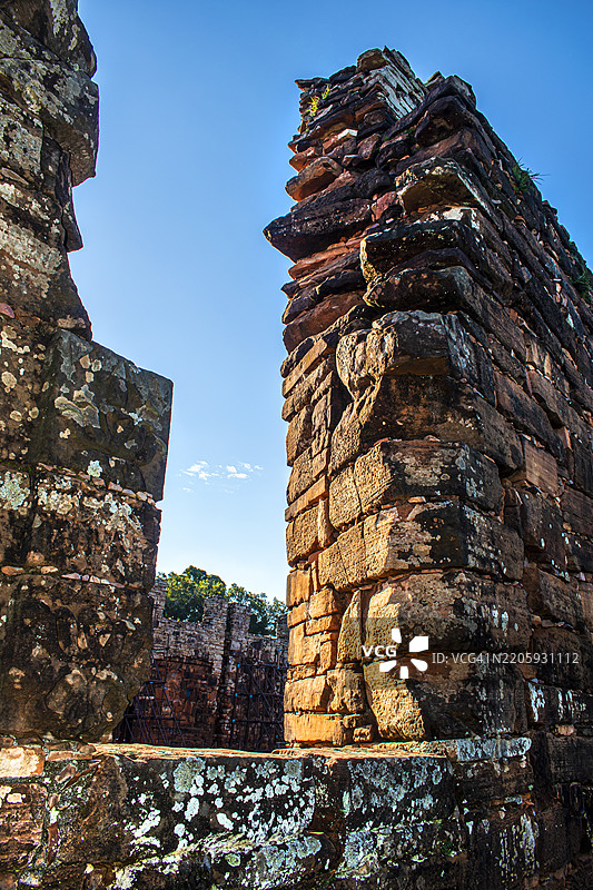 圣伊格纳西奥遗址，成立于17世纪初。阿根廷，米西奥内斯。图片素材