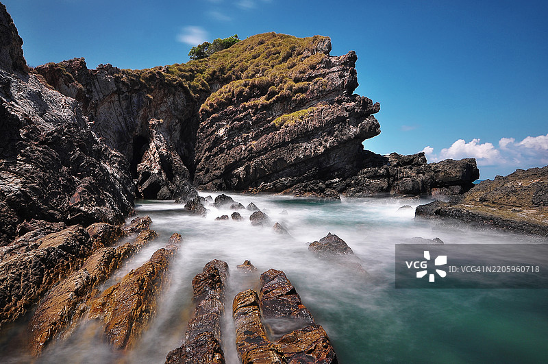 马来西亚卡帕斯岛的海景与岛屿图片素材