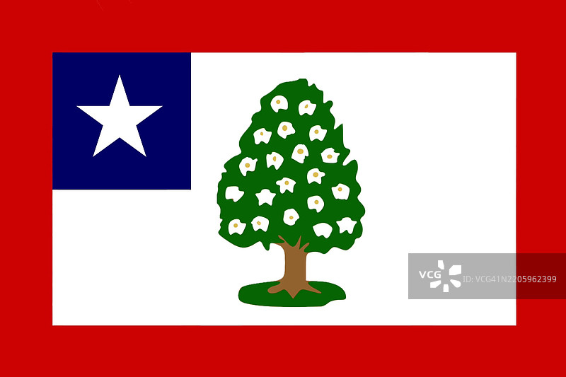 密西西比州旗，历史旗帜图片素材