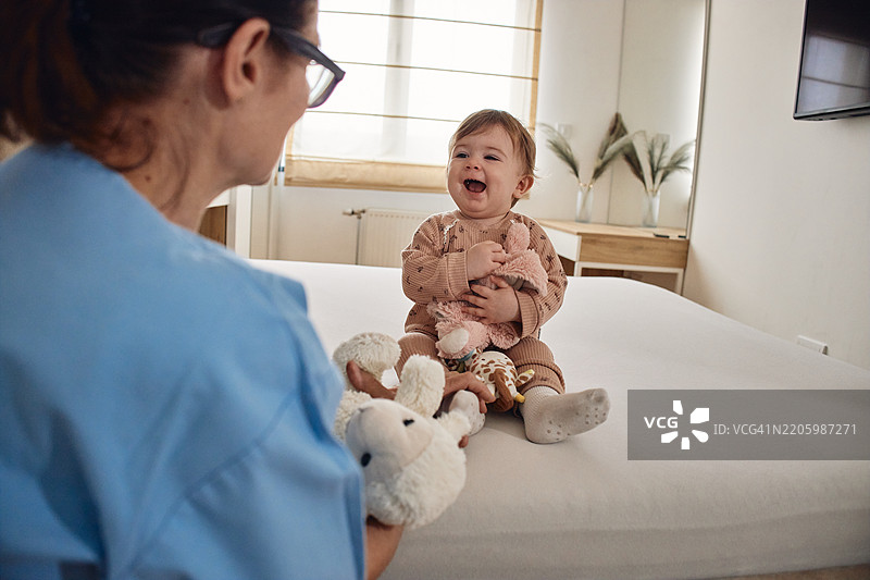 家庭访问的医疗工作者图片素材