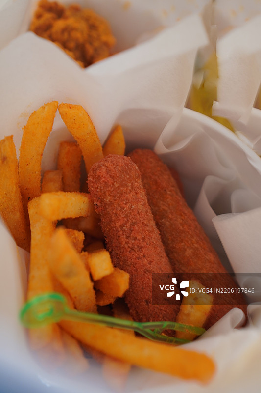 薯条香肠图片素材