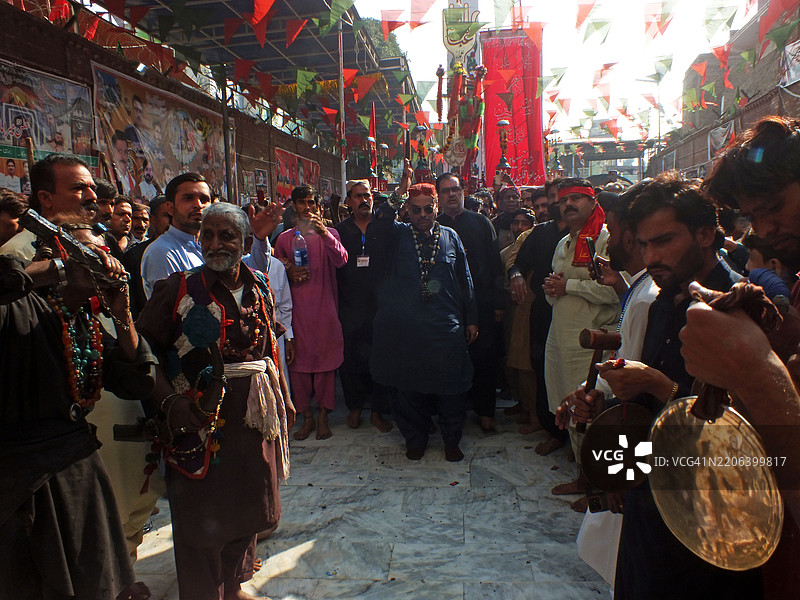 苏菲圣人拉尔·沙赫巴兹·卡兰达尔的年度URS / MELA图片素材