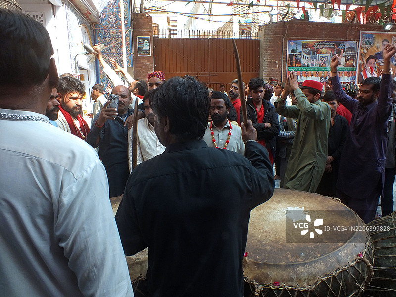 苏菲圣人拉尔·沙赫巴兹·卡兰达尔的年度URS / MELA图片素材