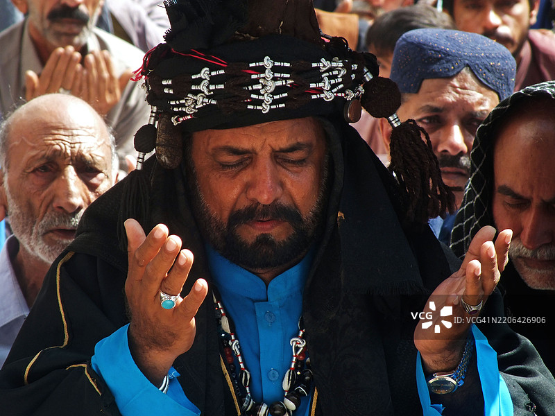 苏菲圣人拉尔·沙赫巴兹·卡兰达尔的年度URS / MELA图片素材