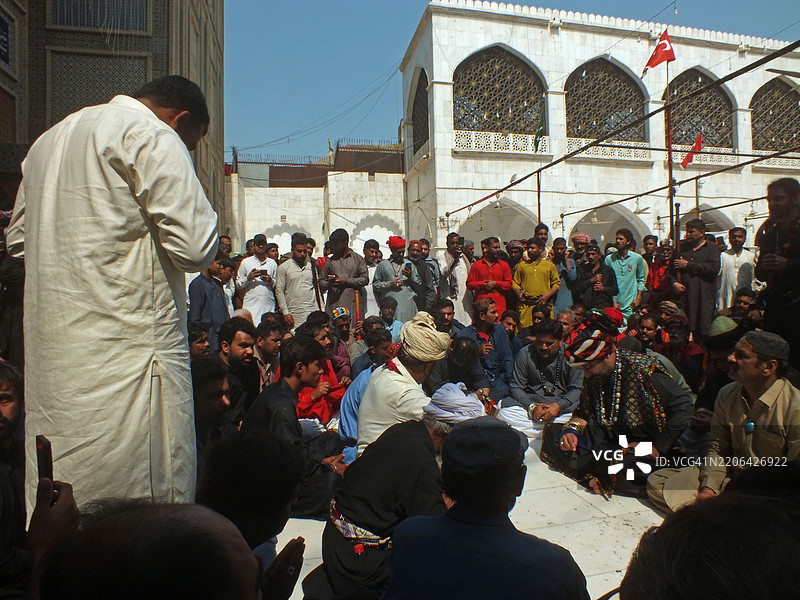 苏菲圣人拉尔·沙赫巴兹·卡兰达尔的年度URS / MELA图片素材
