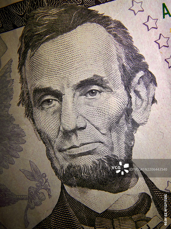 美国第十六任总统 - 亚伯拉罕·林肯图片素材