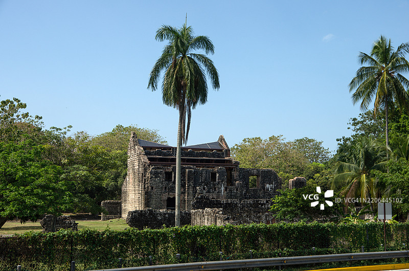 圣母无原罪教堂与修道院，旧巴拿马，巴拿马城，巴拿马图片素材