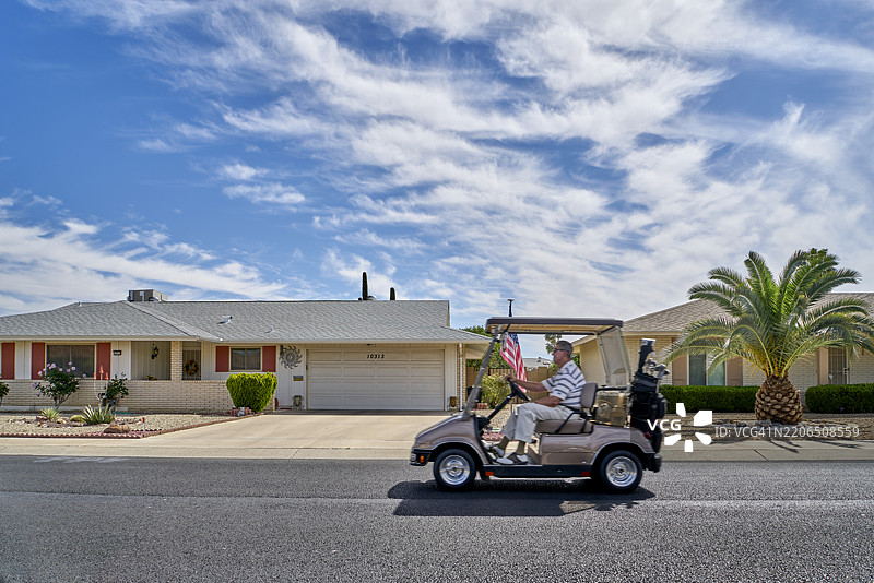 太阳城。菲尼克斯。马里科帕县。亚利桑那州图片素材