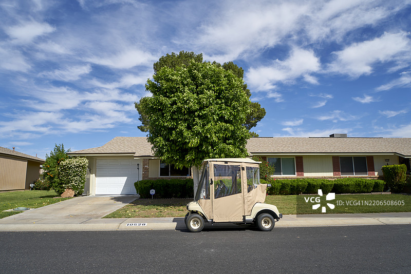 太阳城。菲尼克斯。马里科帕县。亚利桑那州图片素材