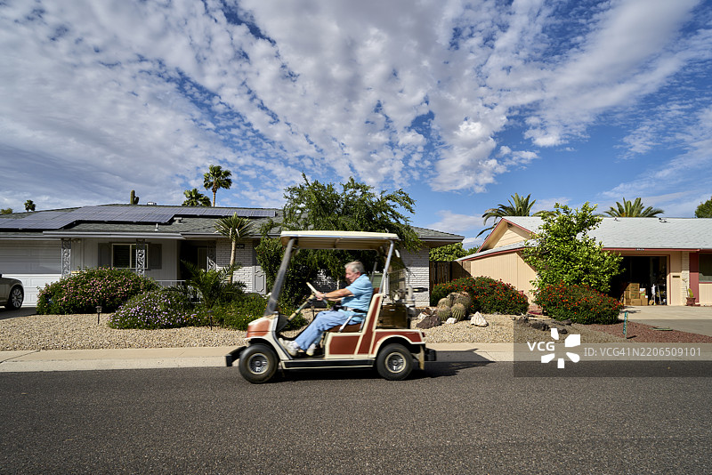 太阳城。菲尼克斯。马里科帕县。亚利桑那州图片素材