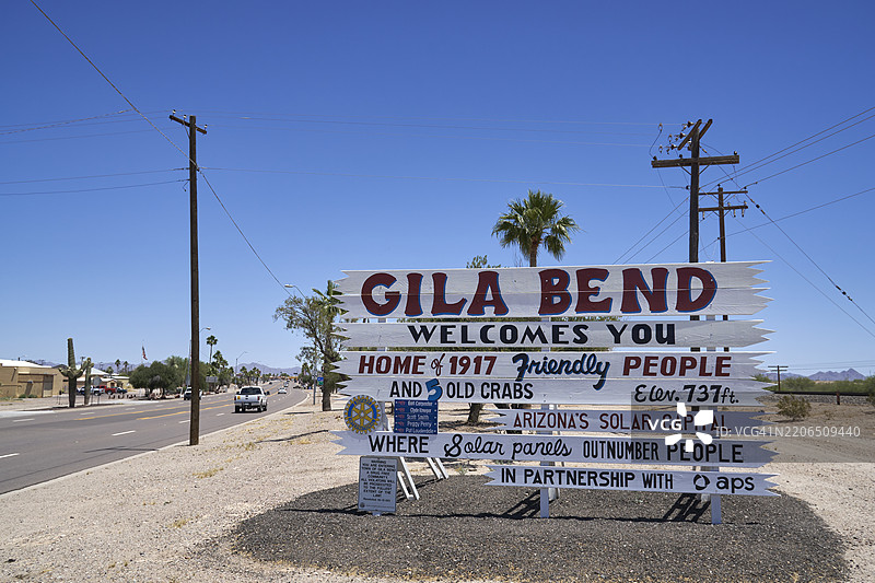 吉拉本德，亚利桑那州，美国西南部图片素材