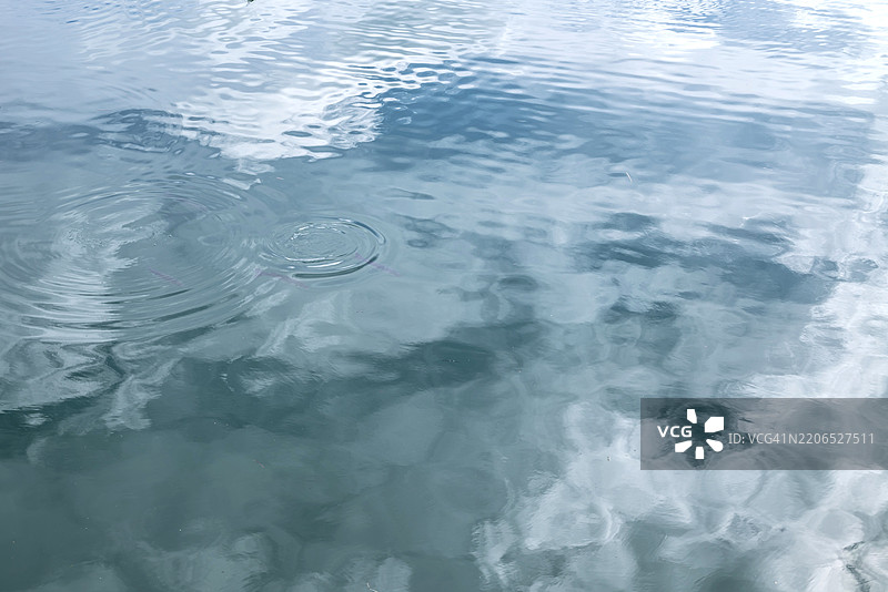 抽象的海洋背景与天空倒影图片素材