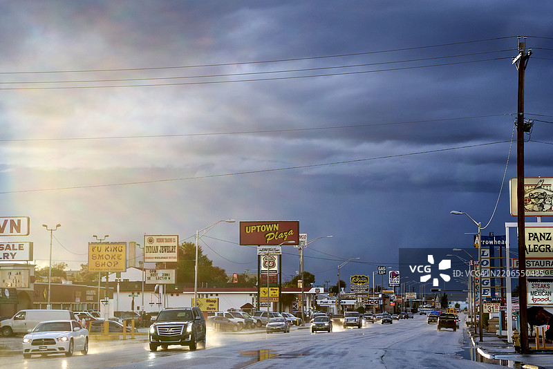 新墨西哥州加尔普的主街图片素材