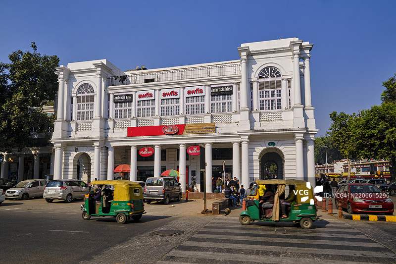 印度，德里，新德里，康诺特广场图片素材